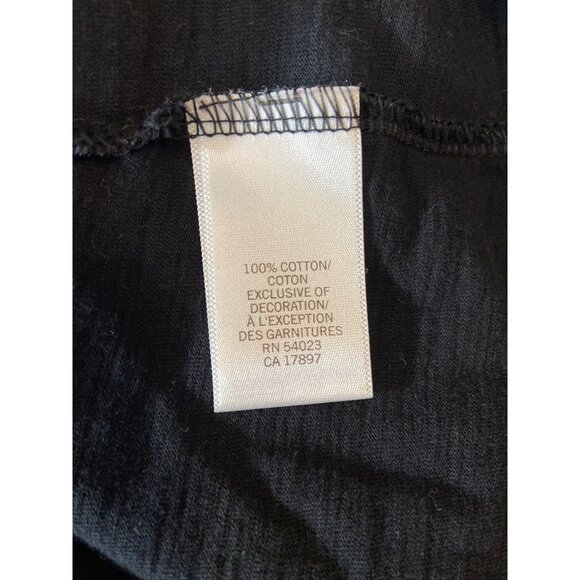 Banana Republic Womens Dress M Black Floral Embroidered Scoop Neck Cotton Preppy - Picture 4 of 14